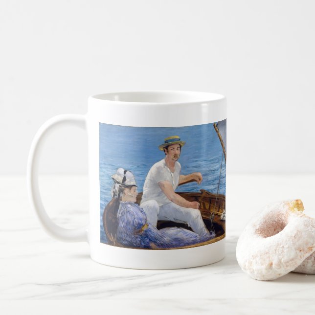 Caneca De Café Edouard Manet - Passeio de barco (Com Donut)
