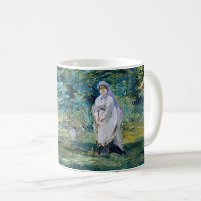 Caneca De Café Edouard Manet - Uma Partida de Croquet (Frente Esquerda)