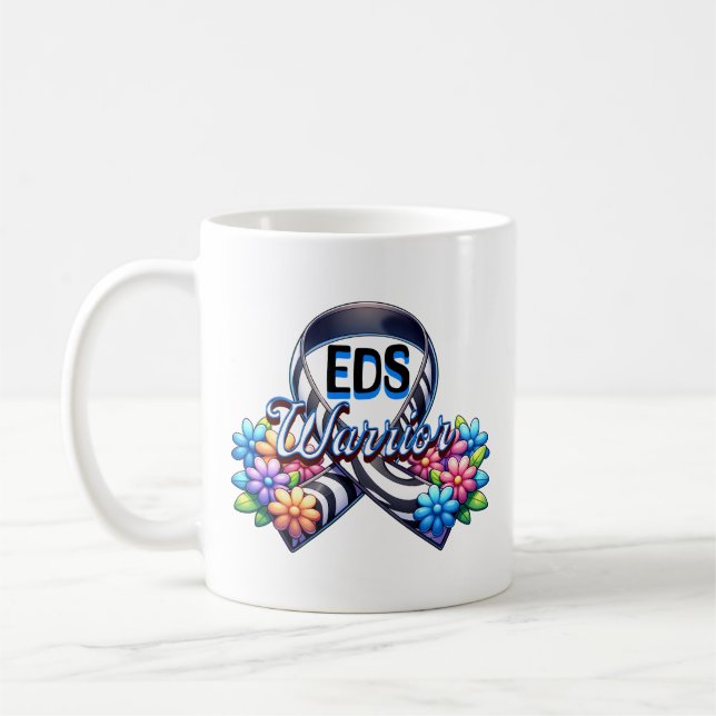 Caneca De Café EDS Warrior | Síndrome de Ehlers-Danlos Personaliz (Esquerda)