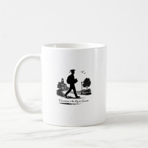 Caneca De Café Educação É A Chave Para O Sucesso Design De Faculd