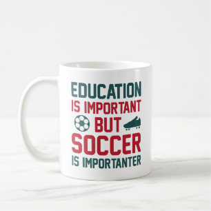 Caneca De Café Educação É Importante Mas Futebol É Importante