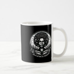 Caneca De Café Educação É Liberdade Professor Negro Livros Histór
