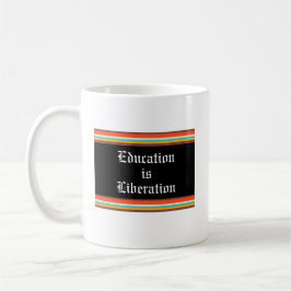 Caneca De Café Educação é Libertação Mug Bilíngue
