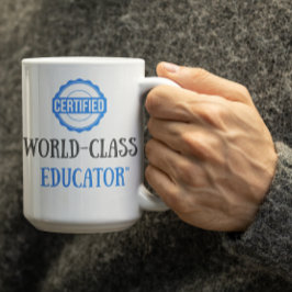 Caneca De Café Educador Certificado Personalizável
