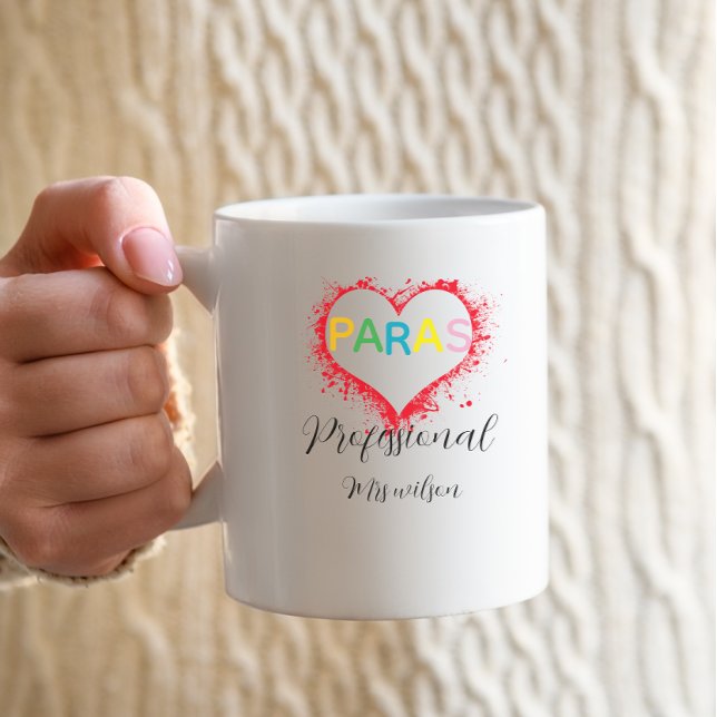 Caneca De Café Educador professor paraprofissional personalizado (Criador carregado)