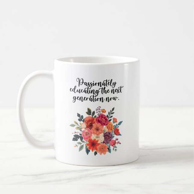 Caneca De Café Educando com Paixão a Próxima Geração de Design (Esquerda)
