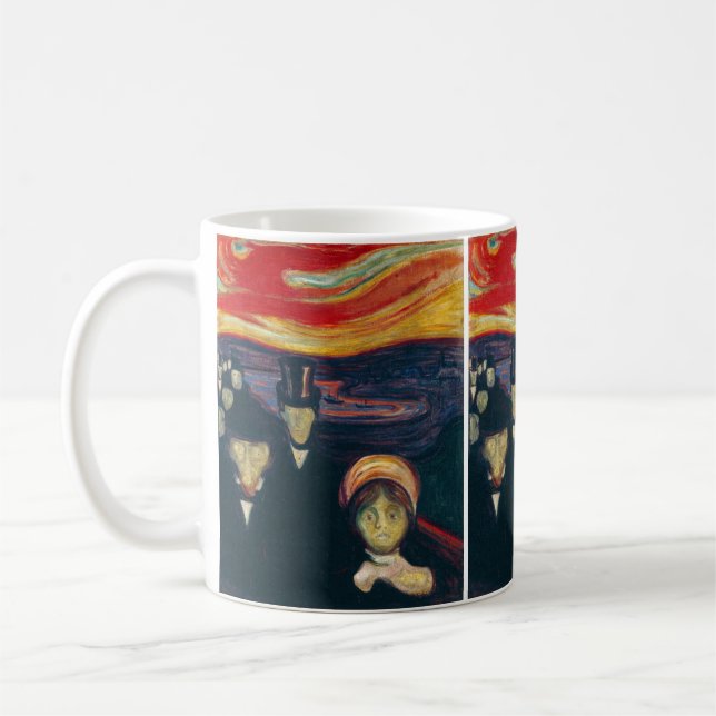 Caneca De Café Edvard Munch - Ansiedade (Esquerda)