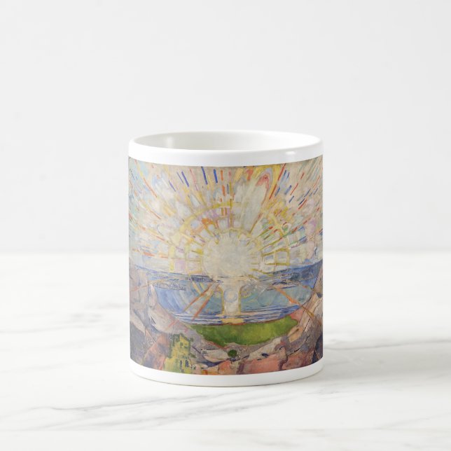Caneca De Café Edvard Munch Mural Painting The Sun (Solen) (1911) (Centro)
