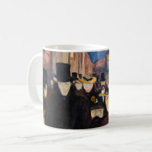 Caneca De Café Edvard Munch - Noite em Karl Johan Street