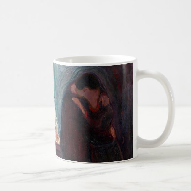 Caneca De Café Edvard Munch - O Beijo (Direita)