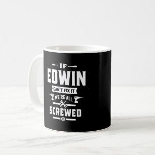 Caneca De Café Edwin Personalised Name Birthday Gift
