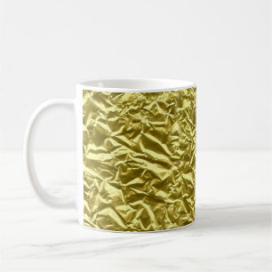 Caneca De Café Efeito personalizado de folha de ouro