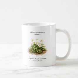 Caneca De Café Efêmeras da Primavera do Japão – Anêmona-do-bosque