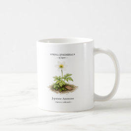 Caneca De Café Efêmeras da Primavera do Japão – Anêmona Japonesa
