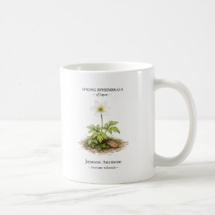 Caneca De Café Efêmeras da Primavera do Japão – Anêmona Japonesa