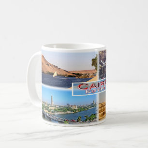 Caneca De Café EG Cairo - Rio Nilo - Khan el Khalili -