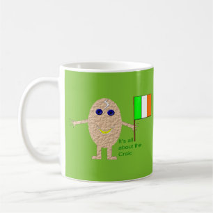 Caneca De Café Egg cang irlandês patriótico