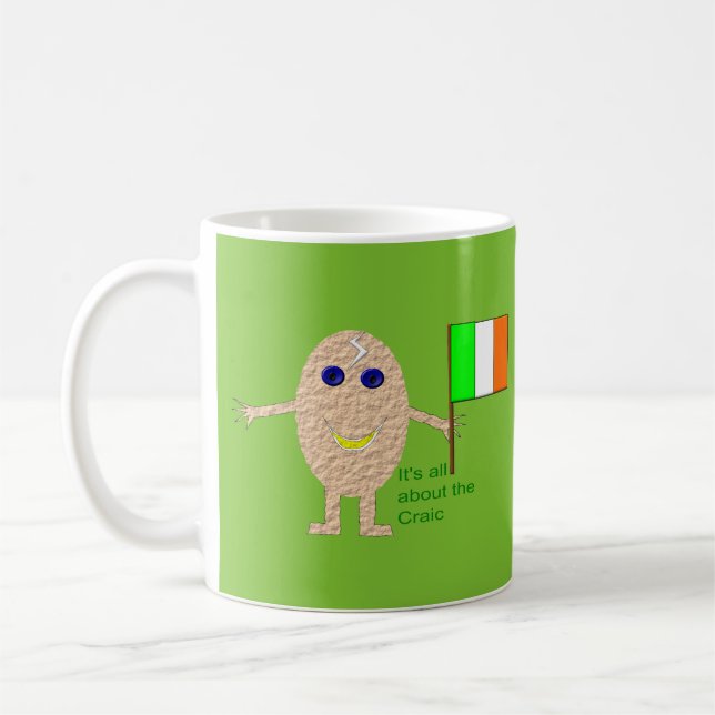 Caneca De Café Egg cang irlandês patriótico (Esquerda)