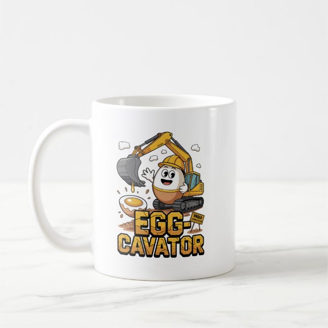 Caneca De Café Egg-cavator: Desvendando Seu Café da Manhã! (Esquerda)