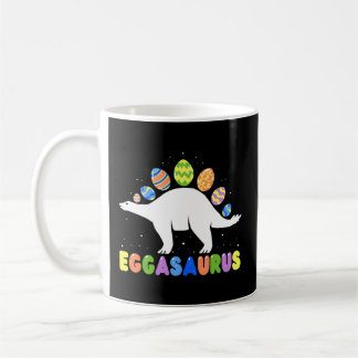 Caneca De Café Eggasaurus Stegosaurus Páscoa de Ovo de Páscoa