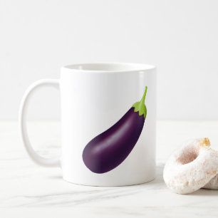 Caneca De Café EggPlant Emoji