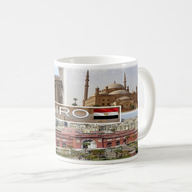 Caneca De Café Egito - Cairo - (Frente Esquerda)