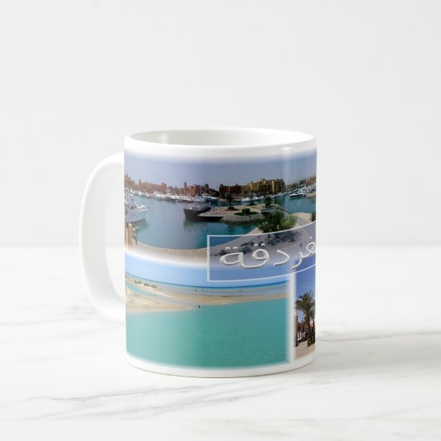 Caneca De Café Egito - Hurghada - (Frente Esquerda)