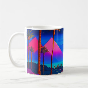 Caneca De Café Egito Psicodélico