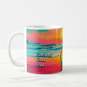 Caneca De Café EGO Slogan de Recuperação de Deus Slogan Sunrise M