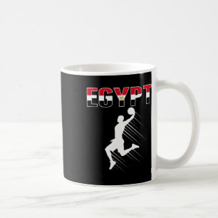 Caneca De Café Egypt Bysketbyll Fans Jersey - Egípcia Flag Slam