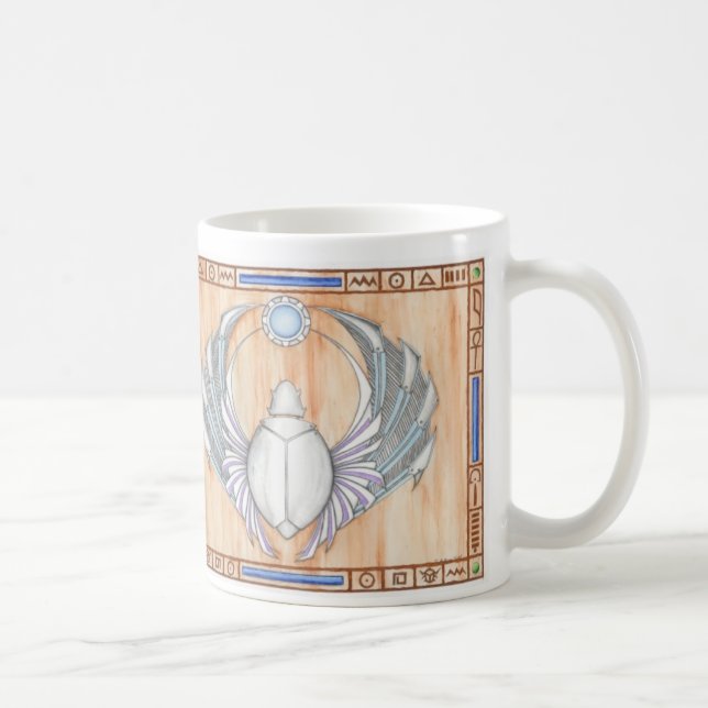 Caneca De Café EgypTek - escaravelho (Direita)