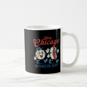 Caneca De Café Ei Chicago Whadya Diga Gráfico de Beisebol de Cach