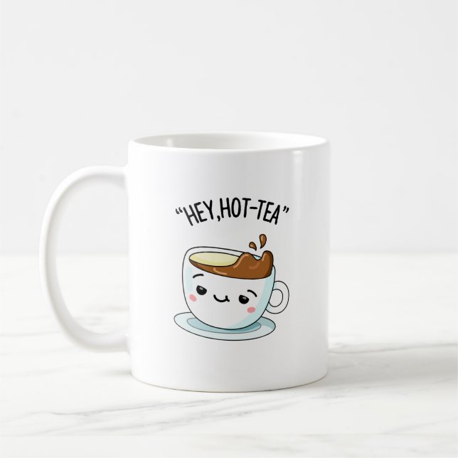 Caneca De Café Ei, Cuppa Tea Pun Engraçado De Chá Quente (Esquerda)