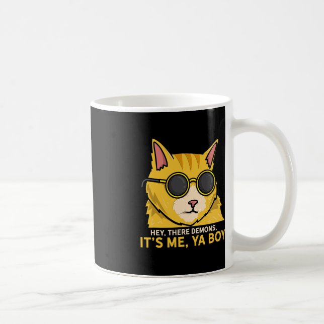 Caneca De Café Ei, Demônios Sou Eu, Ya Boy - Caça Fantasma Louca (Direita)