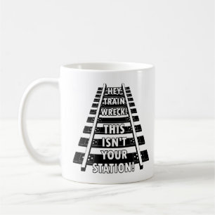 Caneca De Café Ei, Destruição de Trem, Esta Não É a Sua Estação C