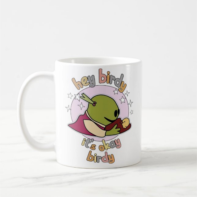 Caneca De Café ei passarinho tá tudo bem passarinho (Esquerda)