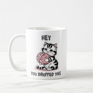 Caneca De Café Ei, você jogou essa caneca, gato engraçado