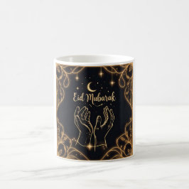 Caneca De Café Eid Mubarak Dua Mãos