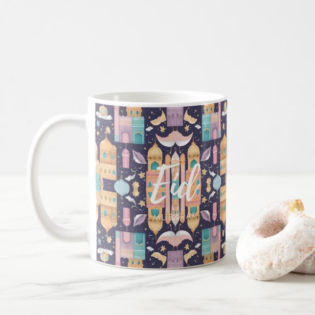Caneca De Café Eid Mubarak Mug (Com Donut)