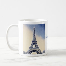 Caneca De Café Eiffel Tower Paris França Landmark