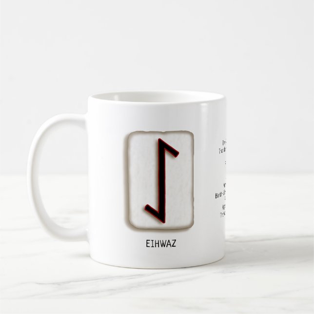 Caneca De Café EihwazRune Stone Mug (Esquerda)