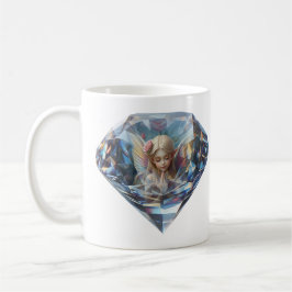 Caneca De Café Ein blauer Brillant Diamant mit hübscher Elfin