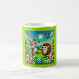Caneca De Café Ein glücklicher Hase und Igel