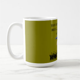 Caneca De Café Einstein's graduation motto olive
