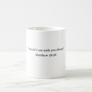 Caneca De Café Eis que estou convosco sempre Mateus 28:20