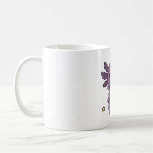 Caneca De Café Eixo Preto Cinto Com Símbolo Da Lua Crescente