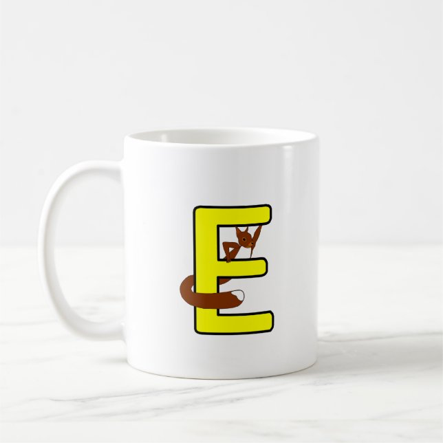 Caneca De Café Ekorrmugg Bokstav E Högerhand (Esquerda)