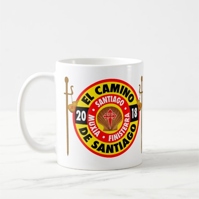 Caneca De Café EL Camino de Santiago 2018 (Esquerda)