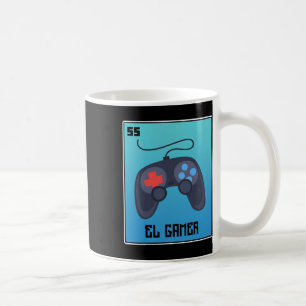 Caneca De Café El Gamer Video games Engraçado Loteria Mexicana Pa