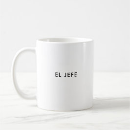 Caneca De Café El Jefe | Chefe | Mug de café espanhol personaliza